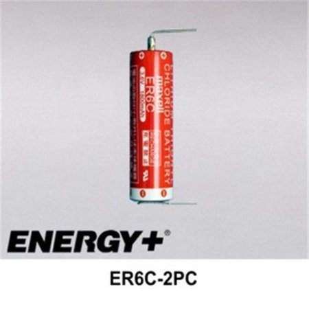 FEDCO BATTERIES FedCo Batteries Compatible with  Maxell ER6C-2PC 3.6V 1900mAh AA Size Lithium Cell For Industrial Applications ER6C-2PC